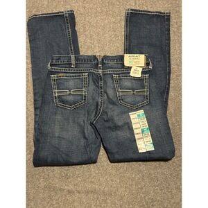 Ariat m7 slim fit straight leg jeans whiskers mens western cowboy fit 36X38 new